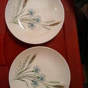 Vintage Prairie Flower Artistic Plated Japan